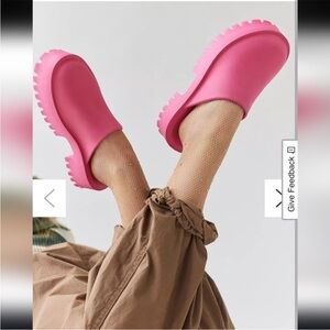 Jeffrey Campbell Pink Platform Clogs